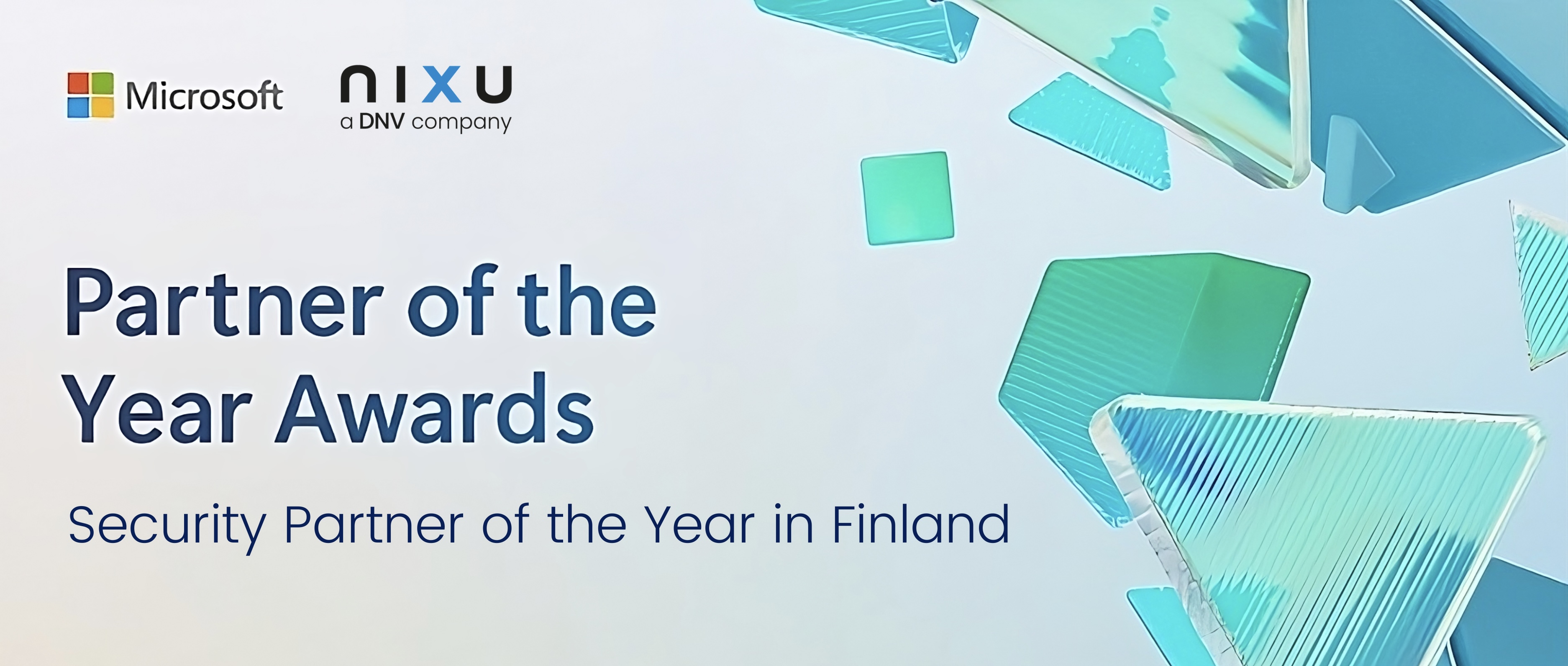 Nixu on voittanut Microsoftin vuoden Security Partner -kumppanipalkinnon Suomessa